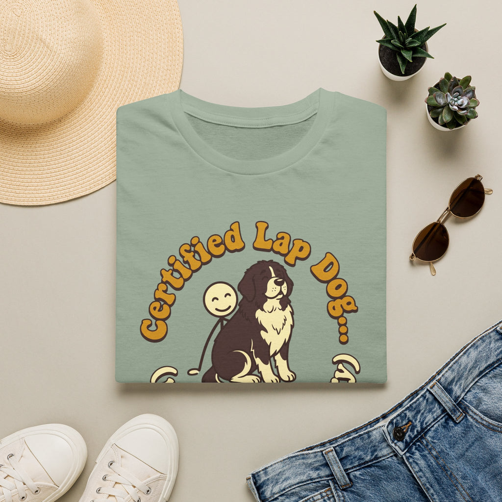 Newfie on a Stick Man T-Shirt