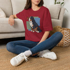 Butterfly on Bernese Mtn Dog Nose T-Shirt