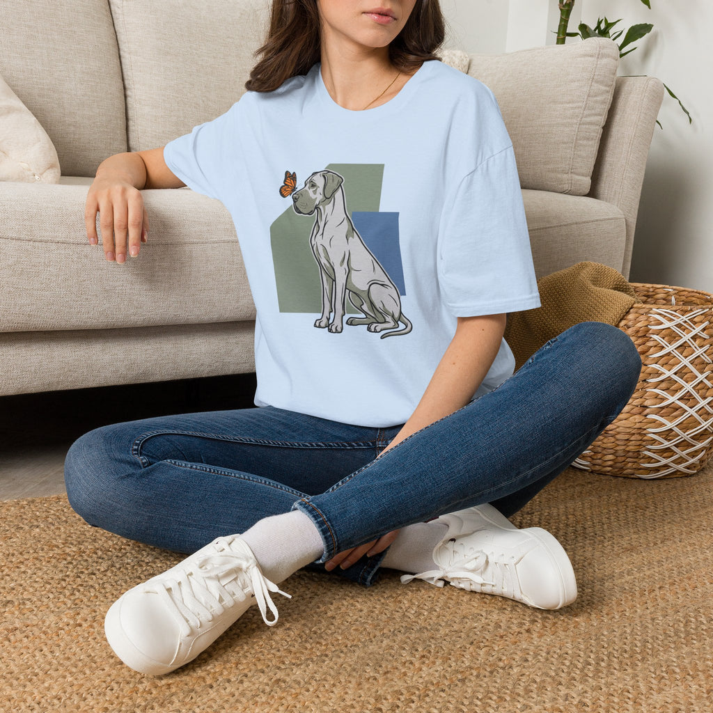 Butterfly on Great Dane Nose T-Shirt