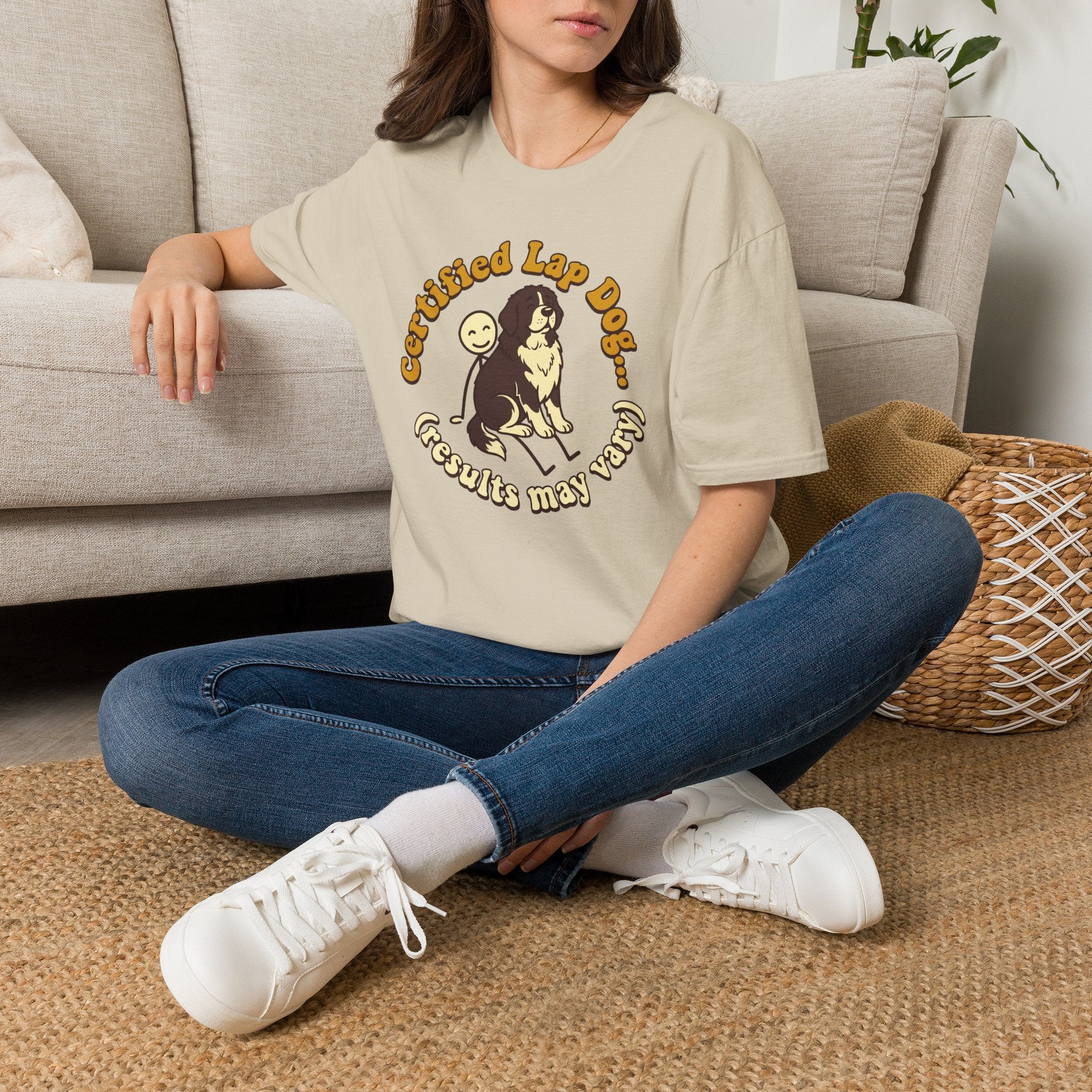 Newfie on a Stick Man T-Shirt