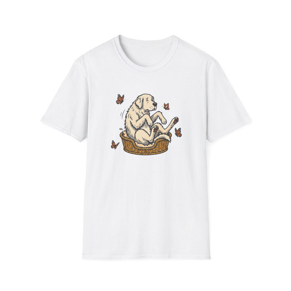 Great Pyrenees in a Basket T-Shirt