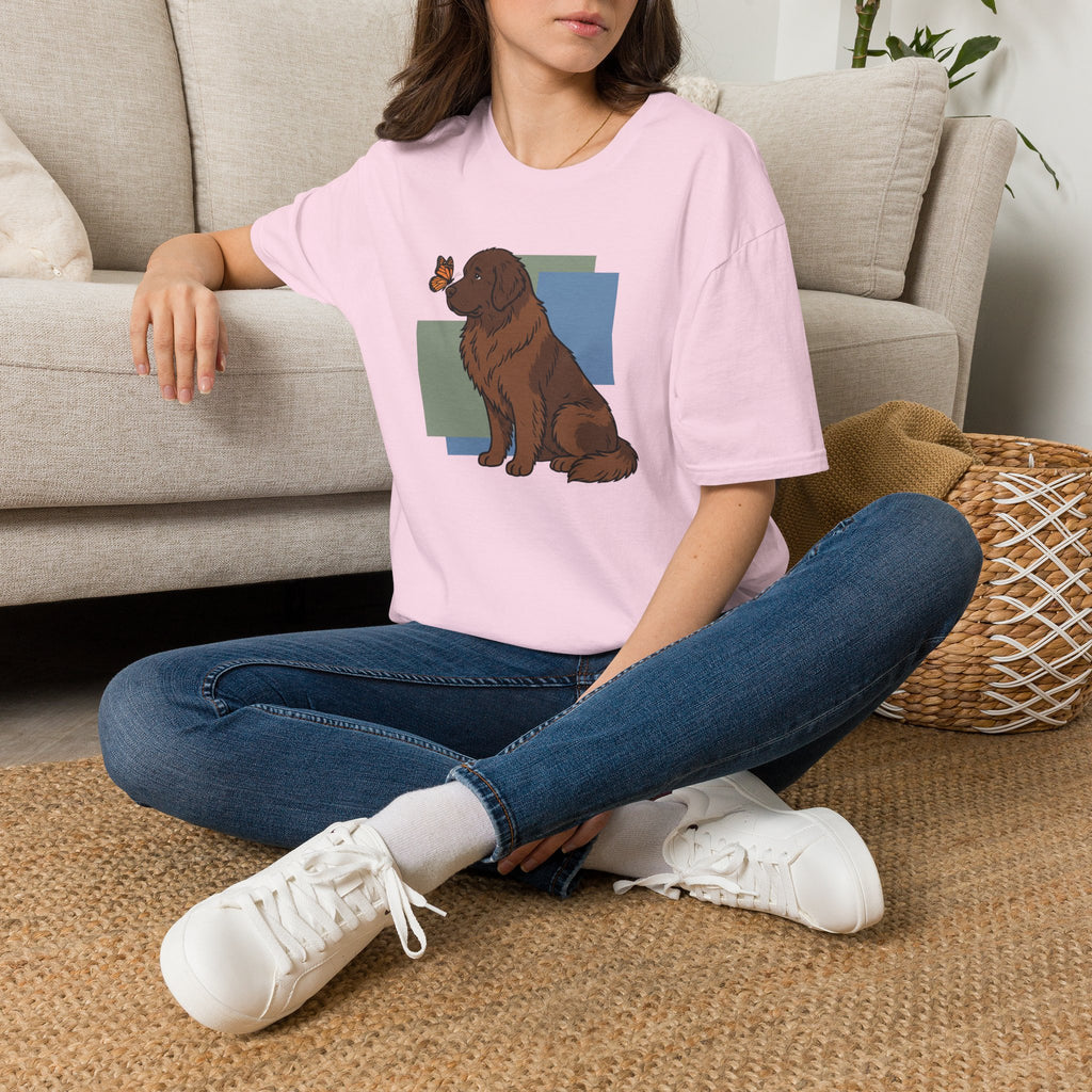 Butterfly on Newfoundland Nose T-Shirt