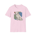 Butterfly on Great Pyrenees Nose T-Shirt