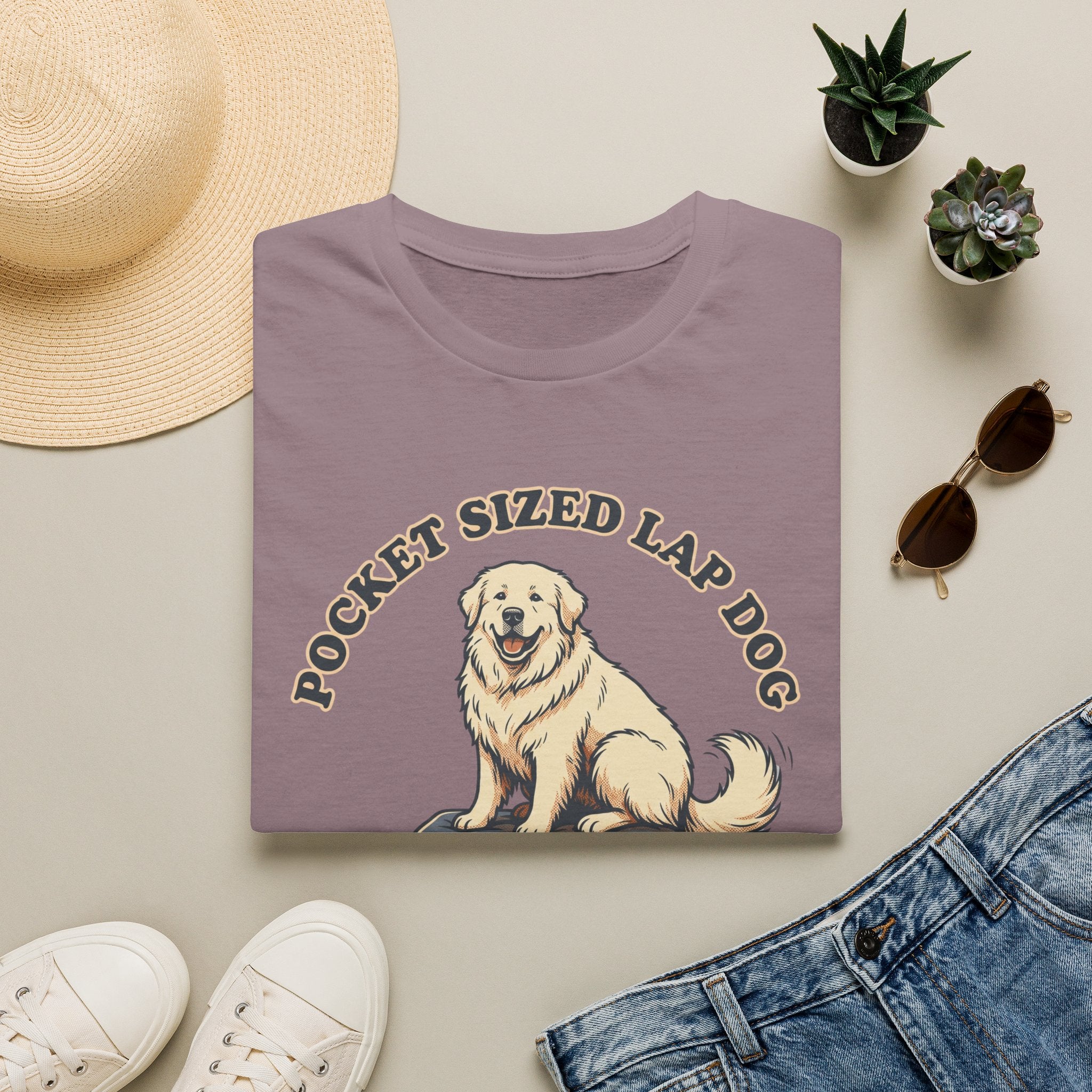 Old Timey Lap Dog Great Pyrenees T-Shirt