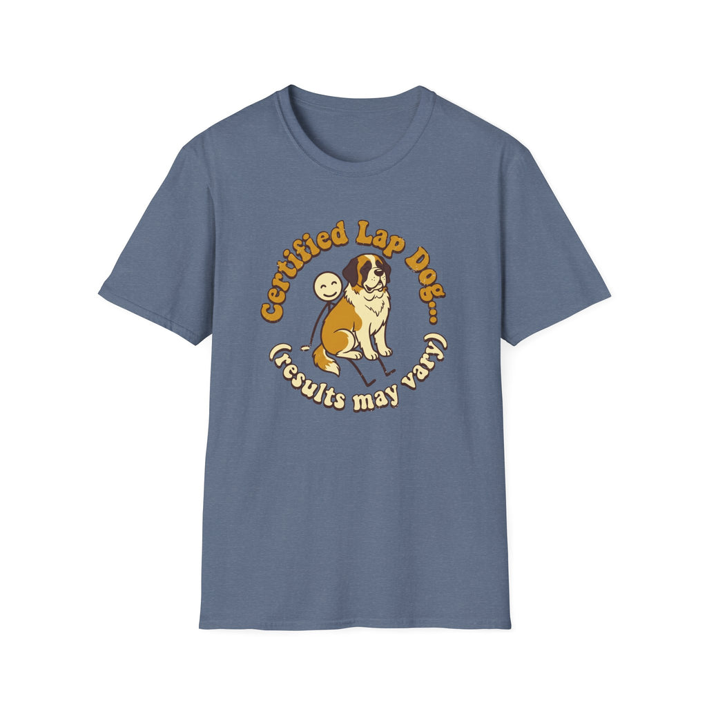 St. Bernard on a Stick Man T-Shirt
