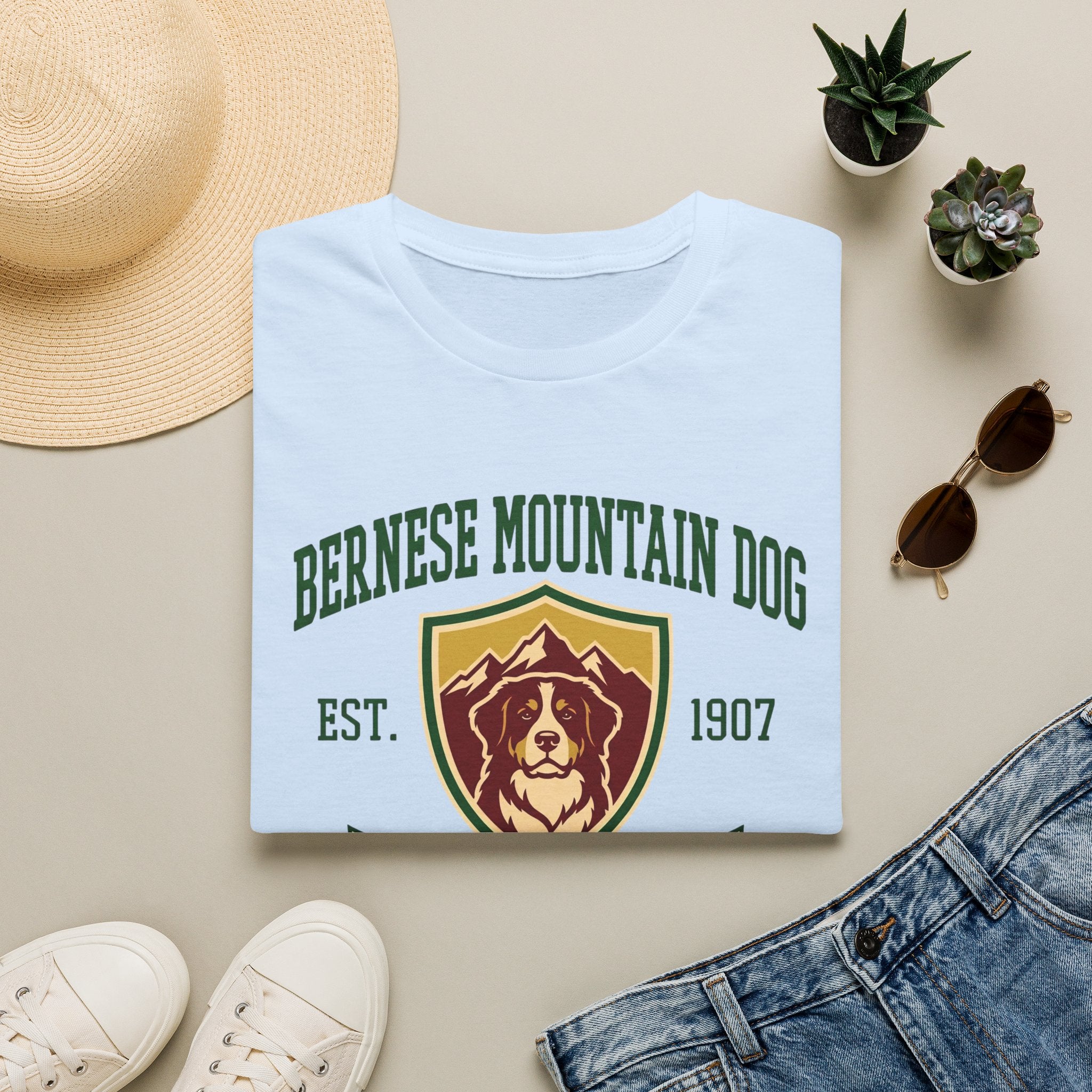 Varsity Bernese Mtn Dog T-Shirt