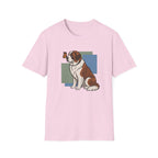 Butterfly on St. Bernard Nose T-Shirt
