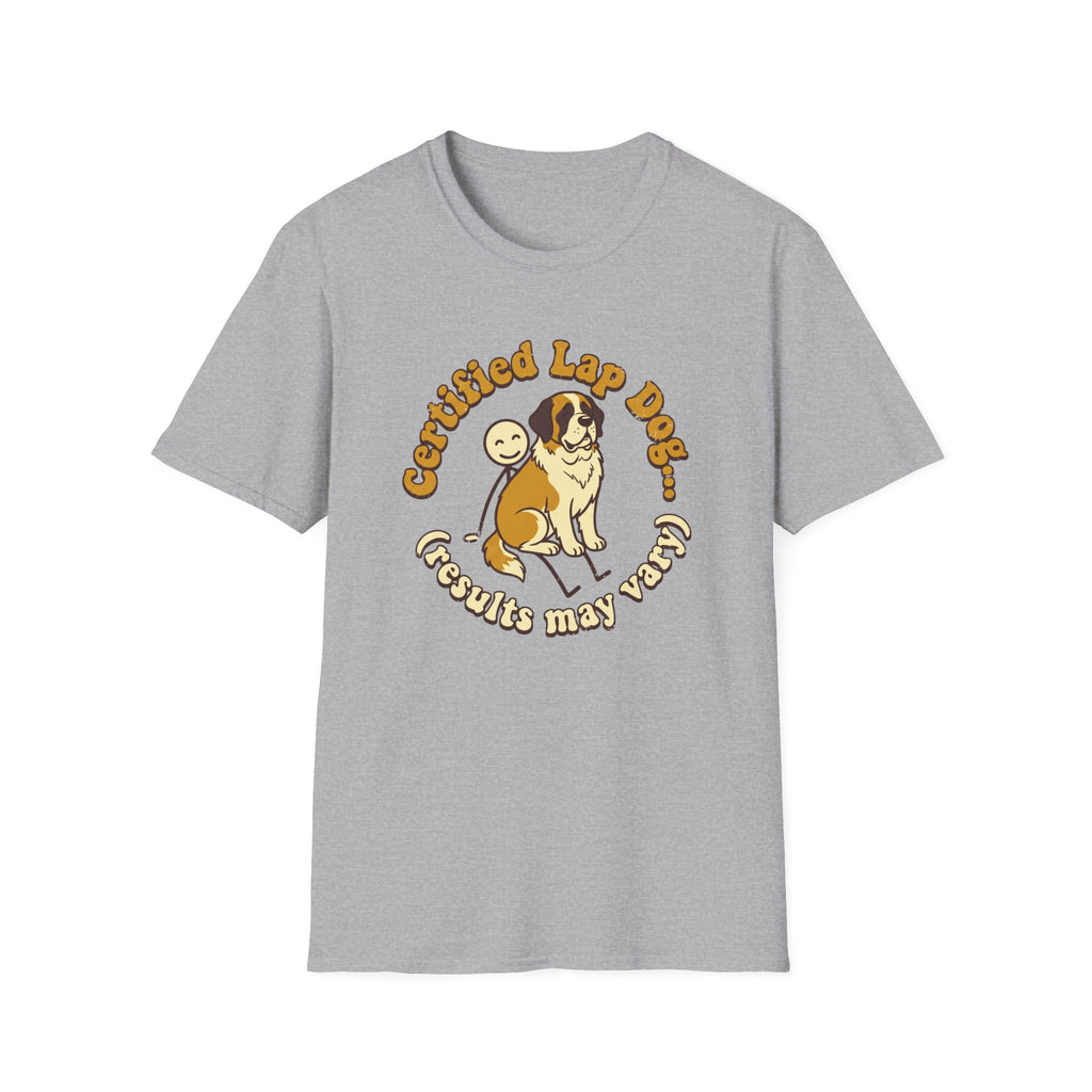 St. Bernard on a Stick Man T-Shirt