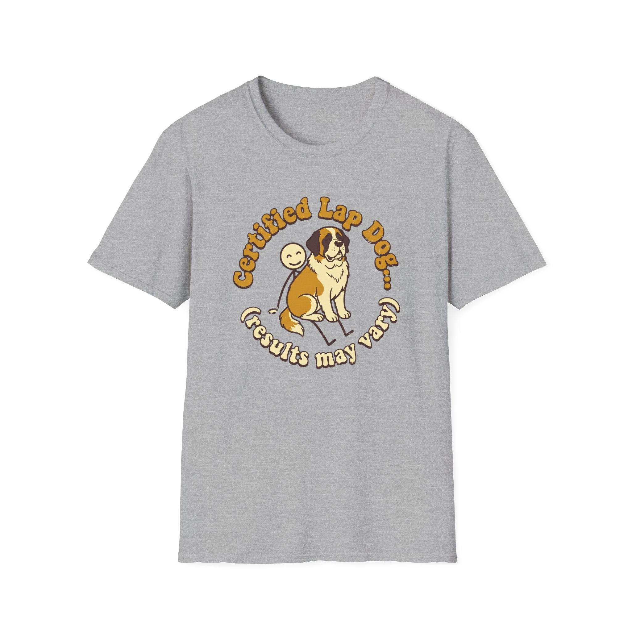 St. Bernard on a Stick Man T-Shirt