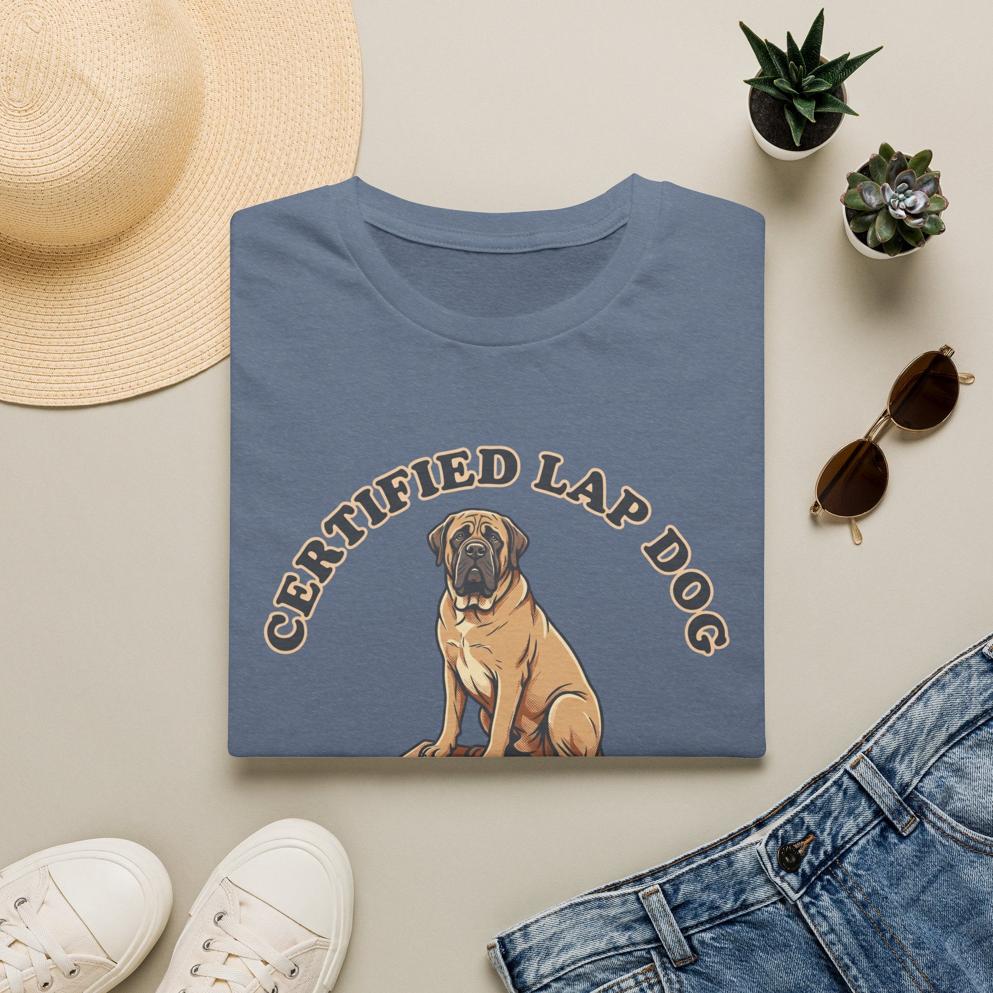 Old Timey Lap Dog Mastiff T-Shirt