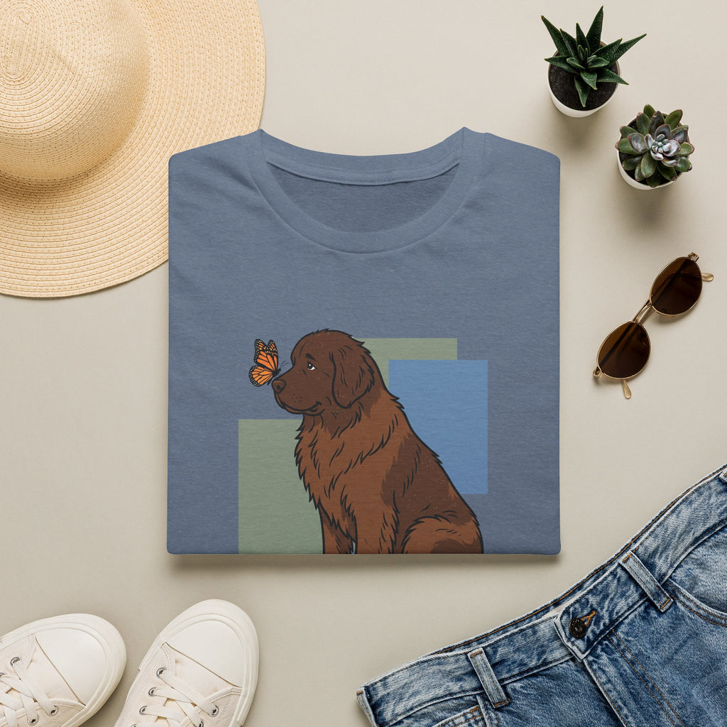 Butterfly on Newfoundland Nose T-Shirt