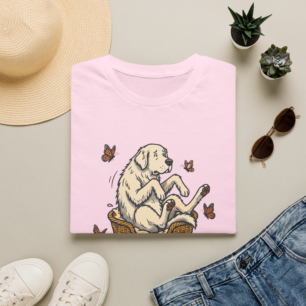 Great Pyrenees in a Basket T-Shirt
