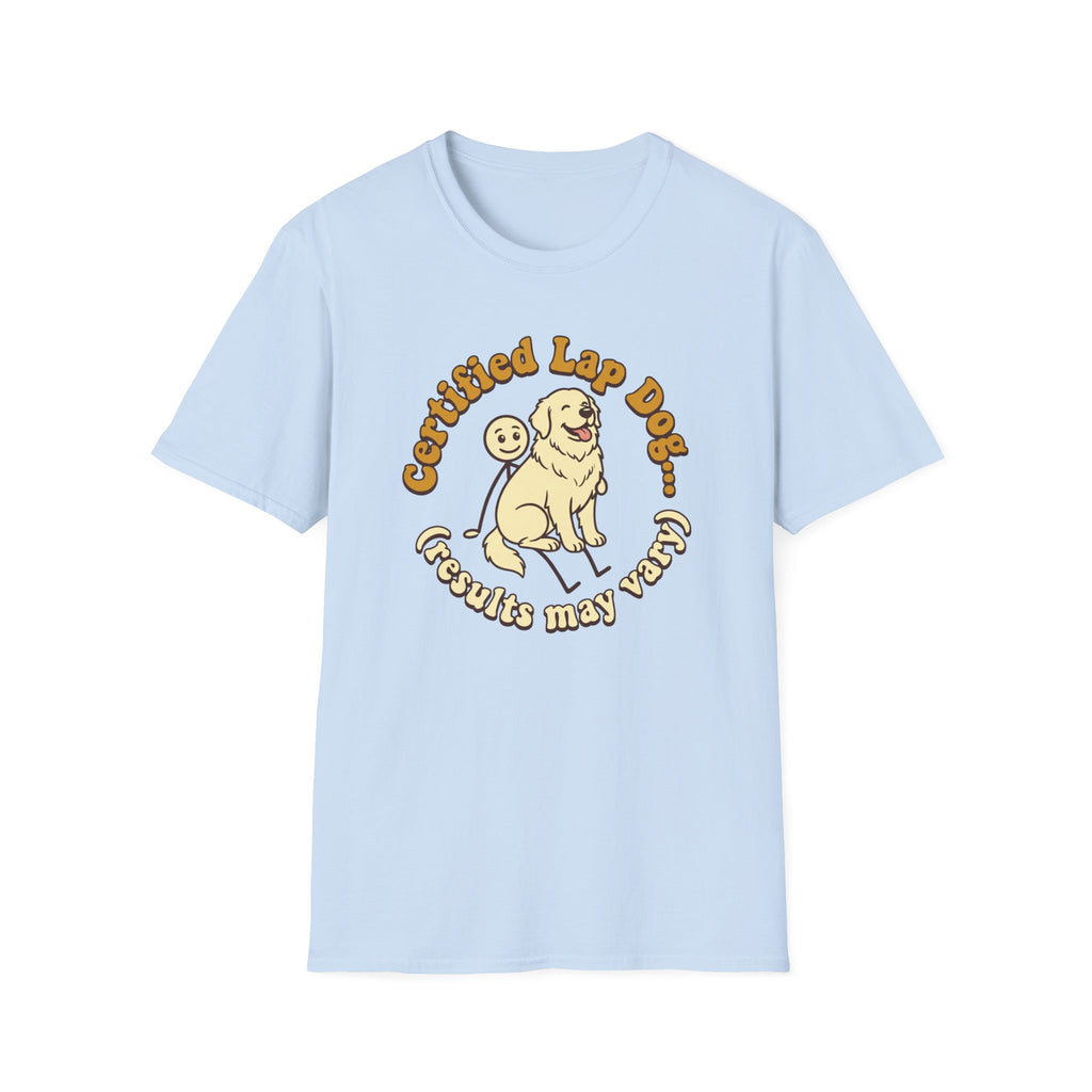 Great Pyrenees on a Stick Man T-Shirt