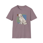 Butterfly on Great Pyrenees Nose T-Shirt
