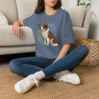 Butterfly on St. Bernard Nose T-Shirt