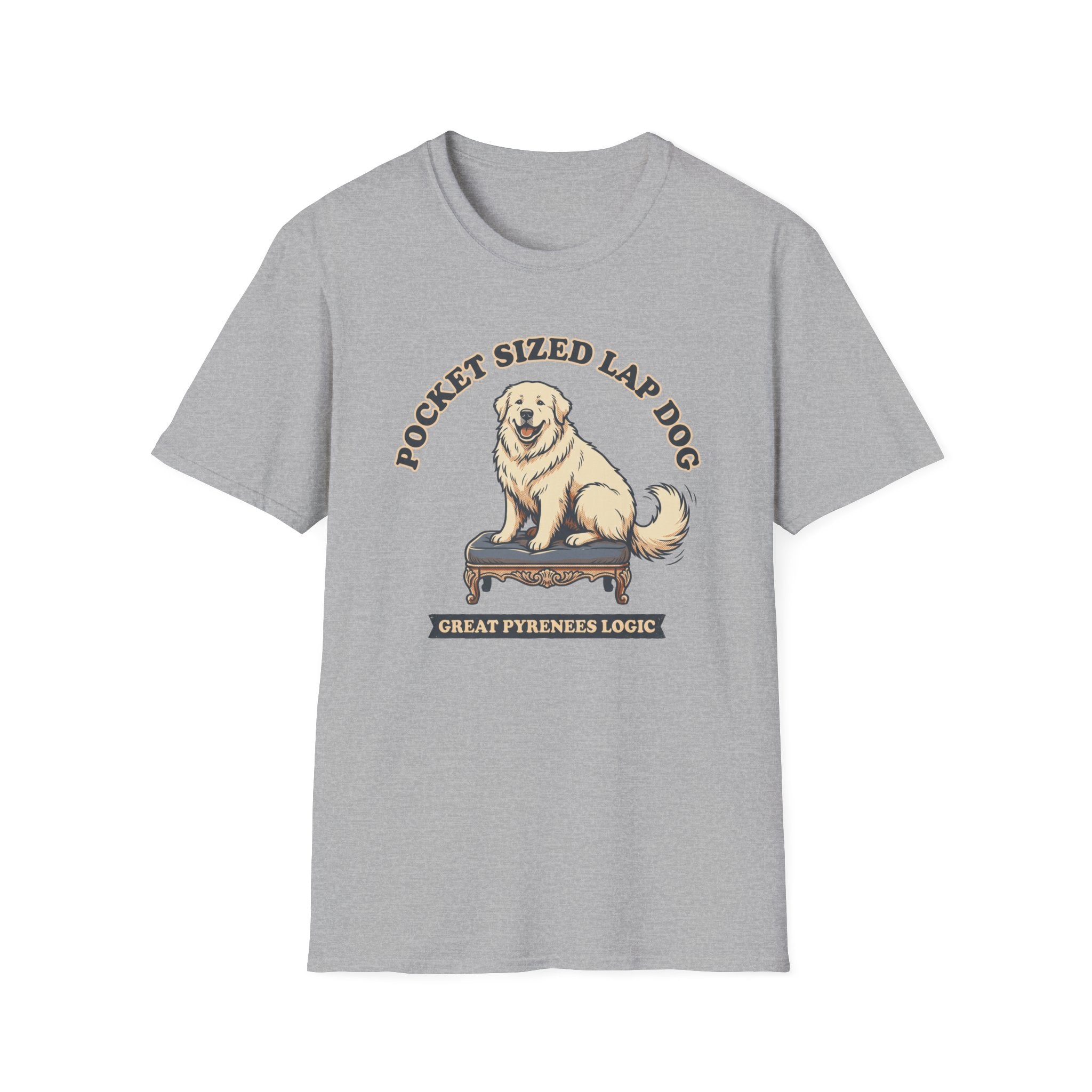 Old Timey Lap Dog Great Pyrenees T-Shirt