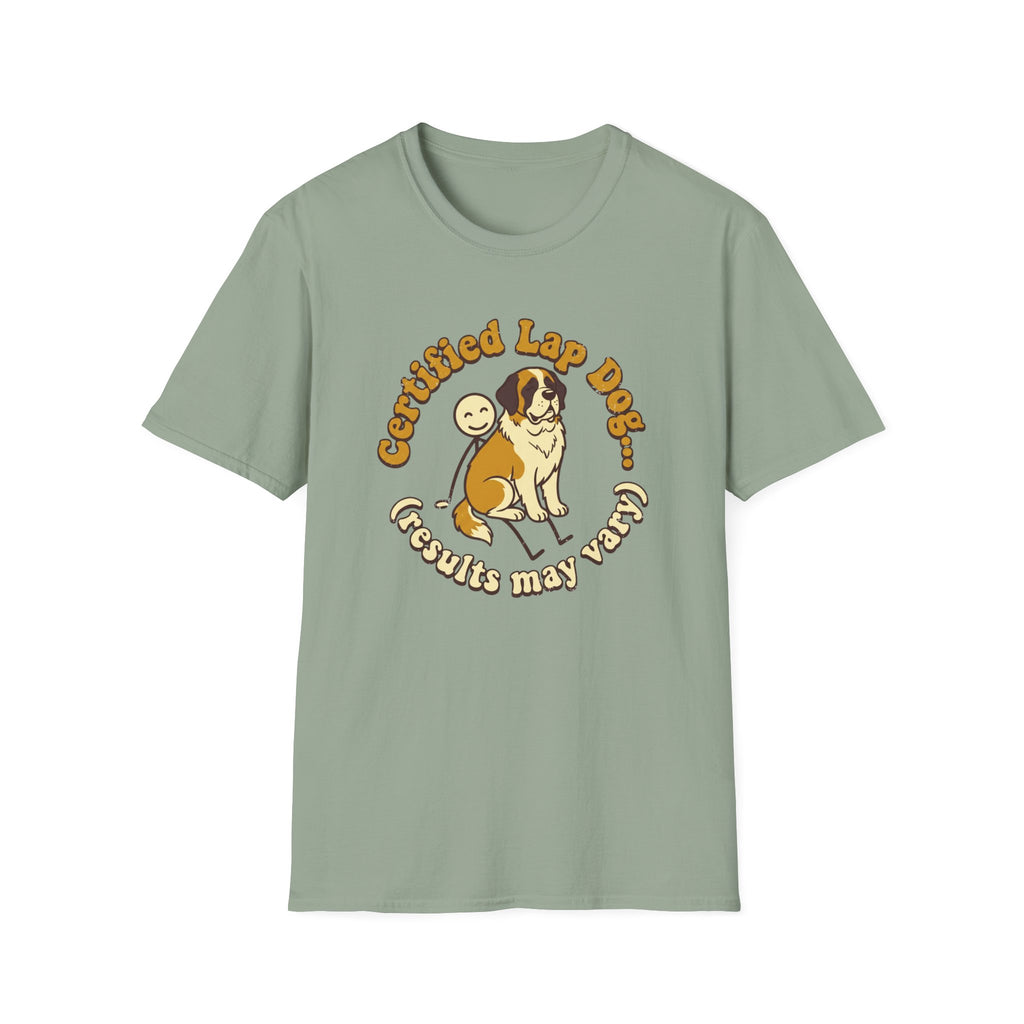 St. Bernard on a Stick Man T-Shirt