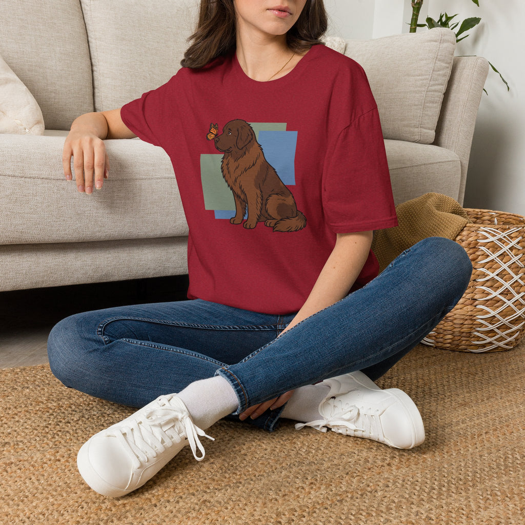 Butterfly on Newfoundland Nose T-Shirt