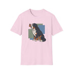 Butterfly on Bernese Mtn Dog Nose T-Shirt