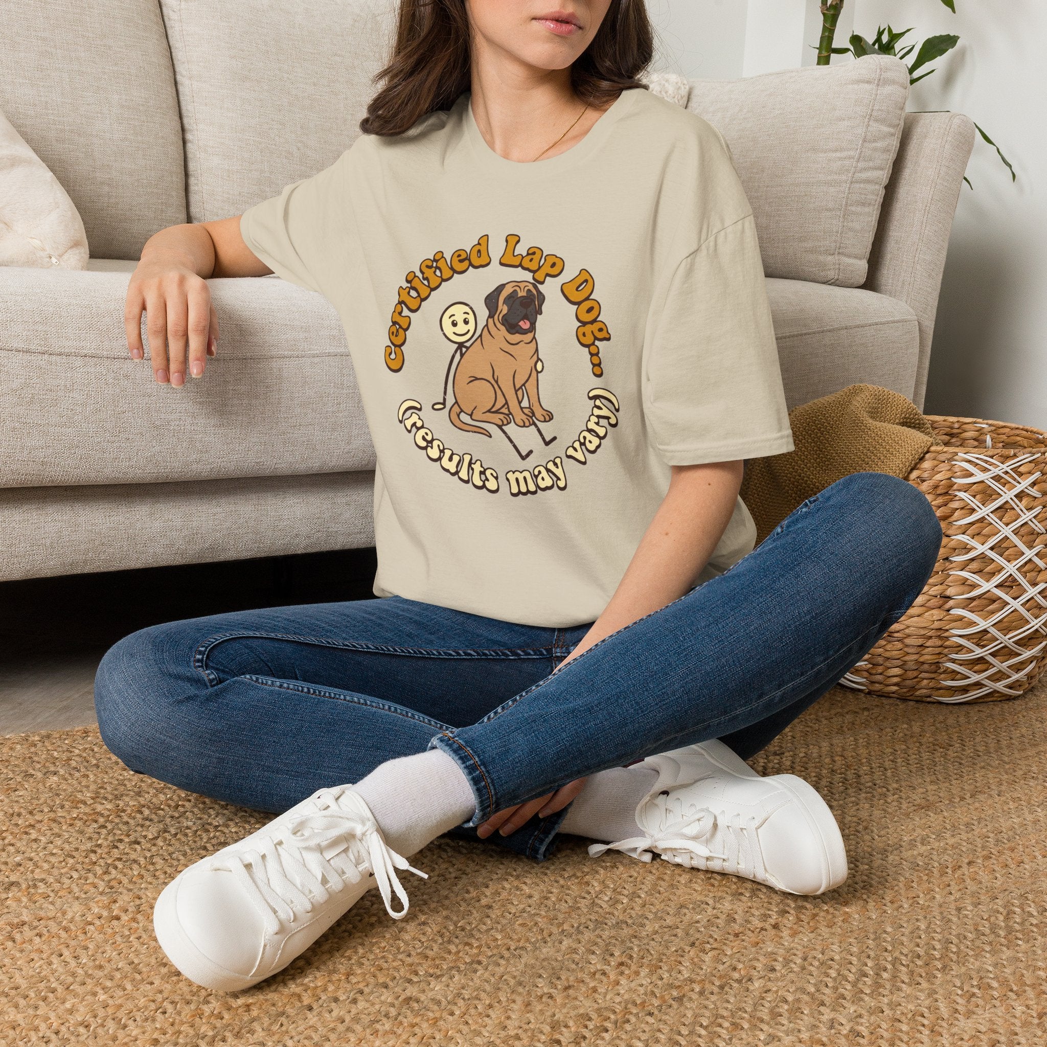 Mastiff on a Stick Man T-Shirt