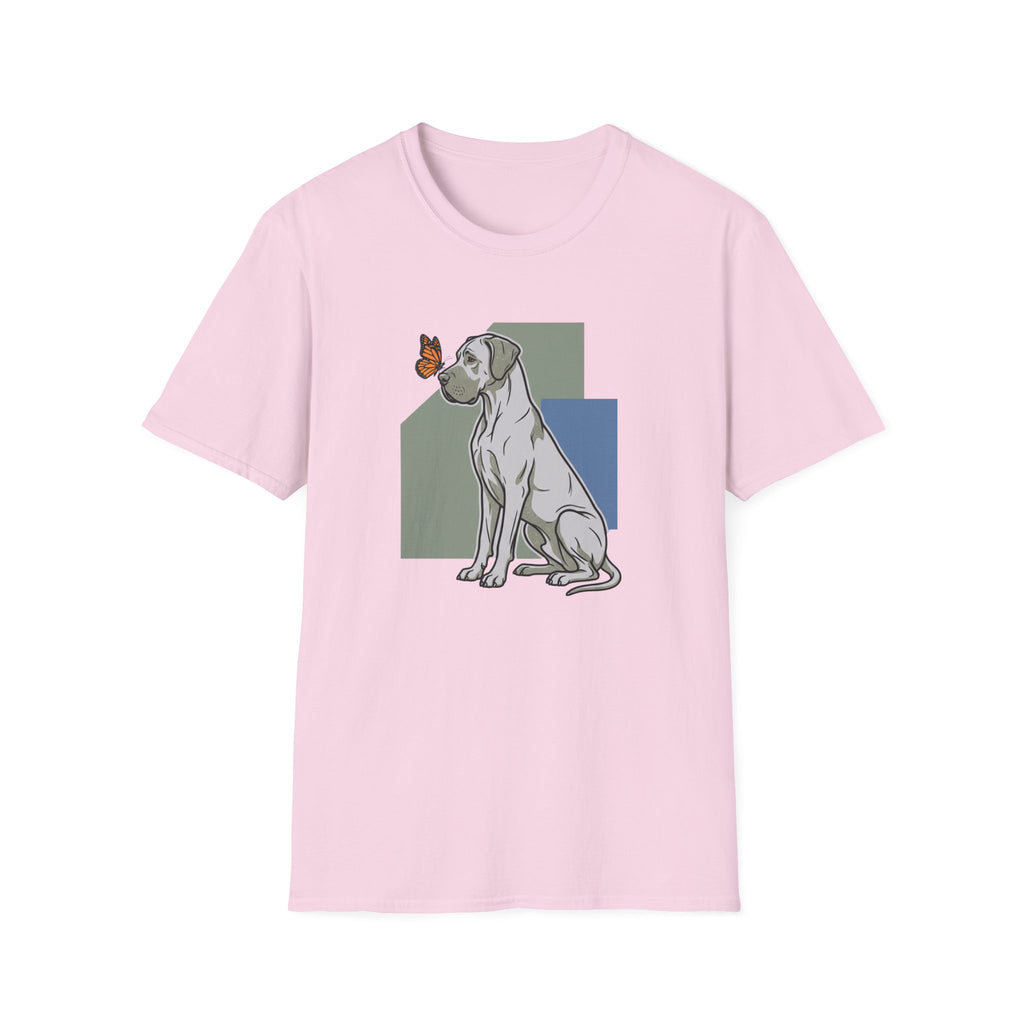 Butterfly on Great Dane Nose T-Shirt