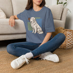 Butterfly on Great Pyrenees Nose T-Shirt
