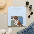 Butterfly on St. Bernard Nose T-Shirt