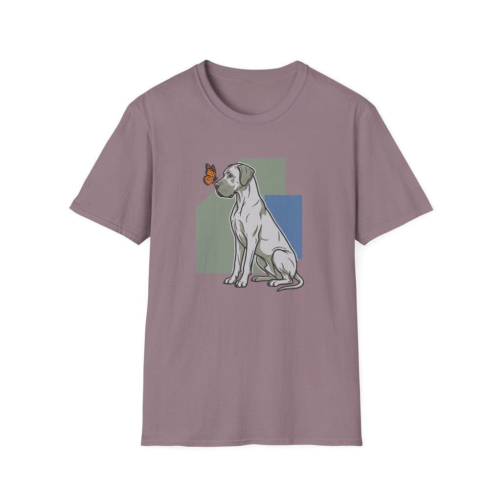 Butterfly on Great Dane Nose T-Shirt