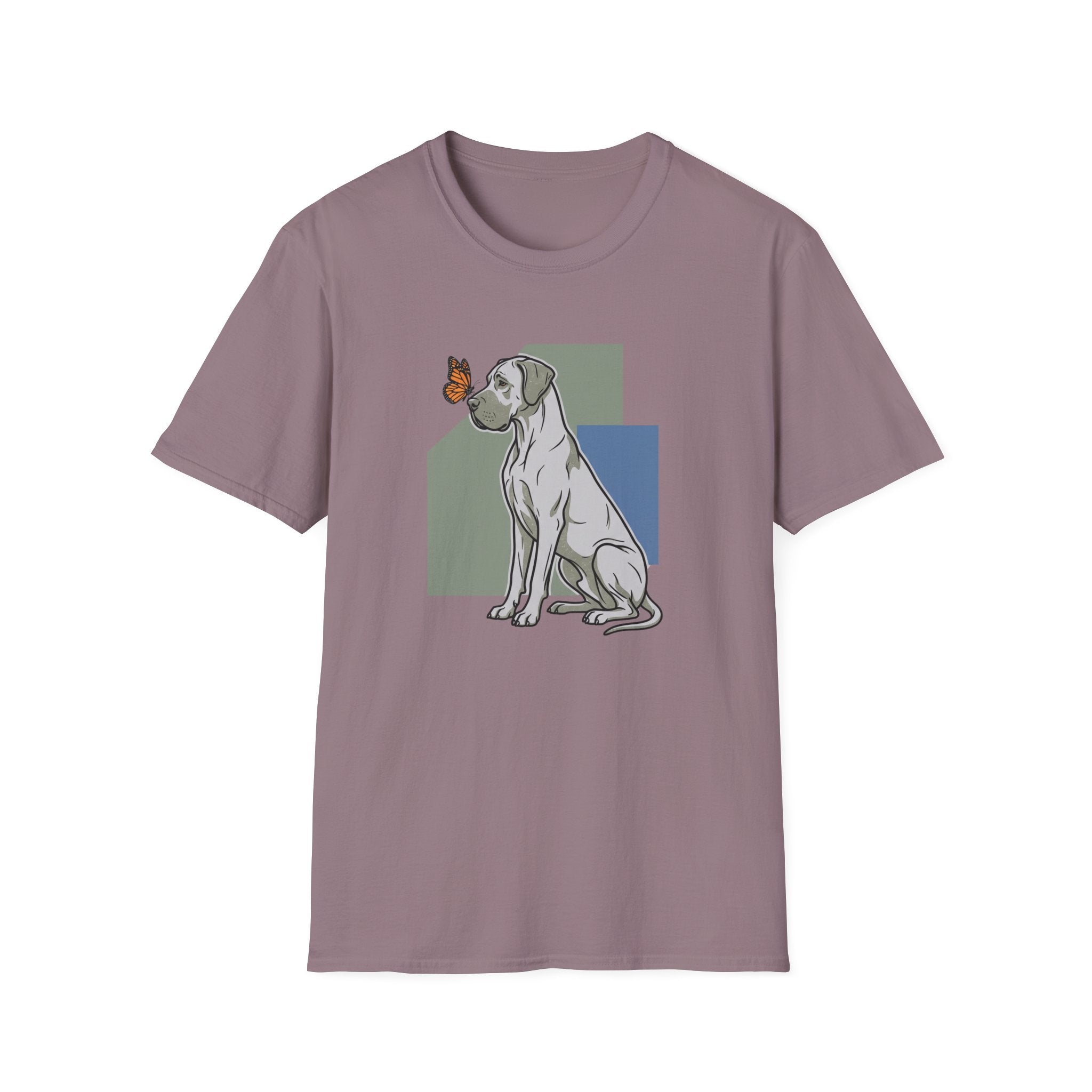 Butterfly on Great Dane Nose T-Shirt