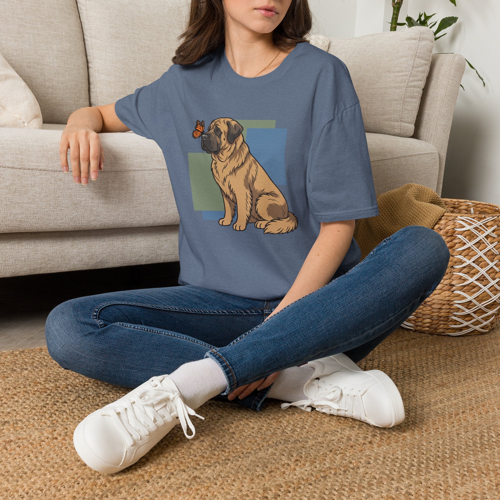 Butterfly on Mastiff Nose T-Shirt