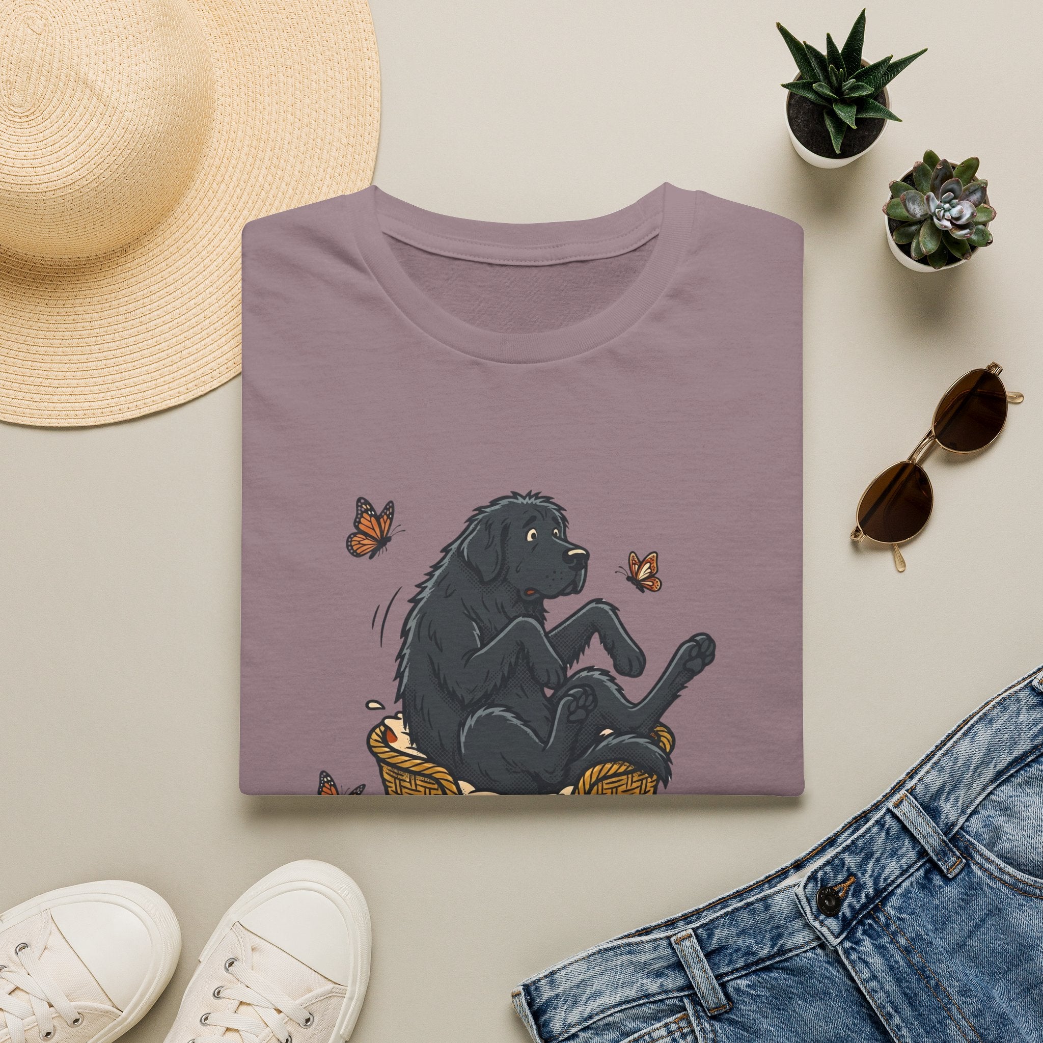Newfoundland in a Basket T-Shirt