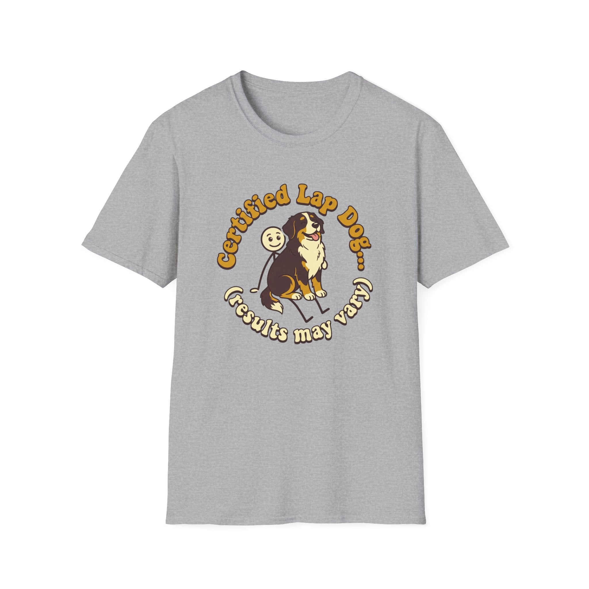 Bernese Mtn Dog on a Stick Man T-Shirt
