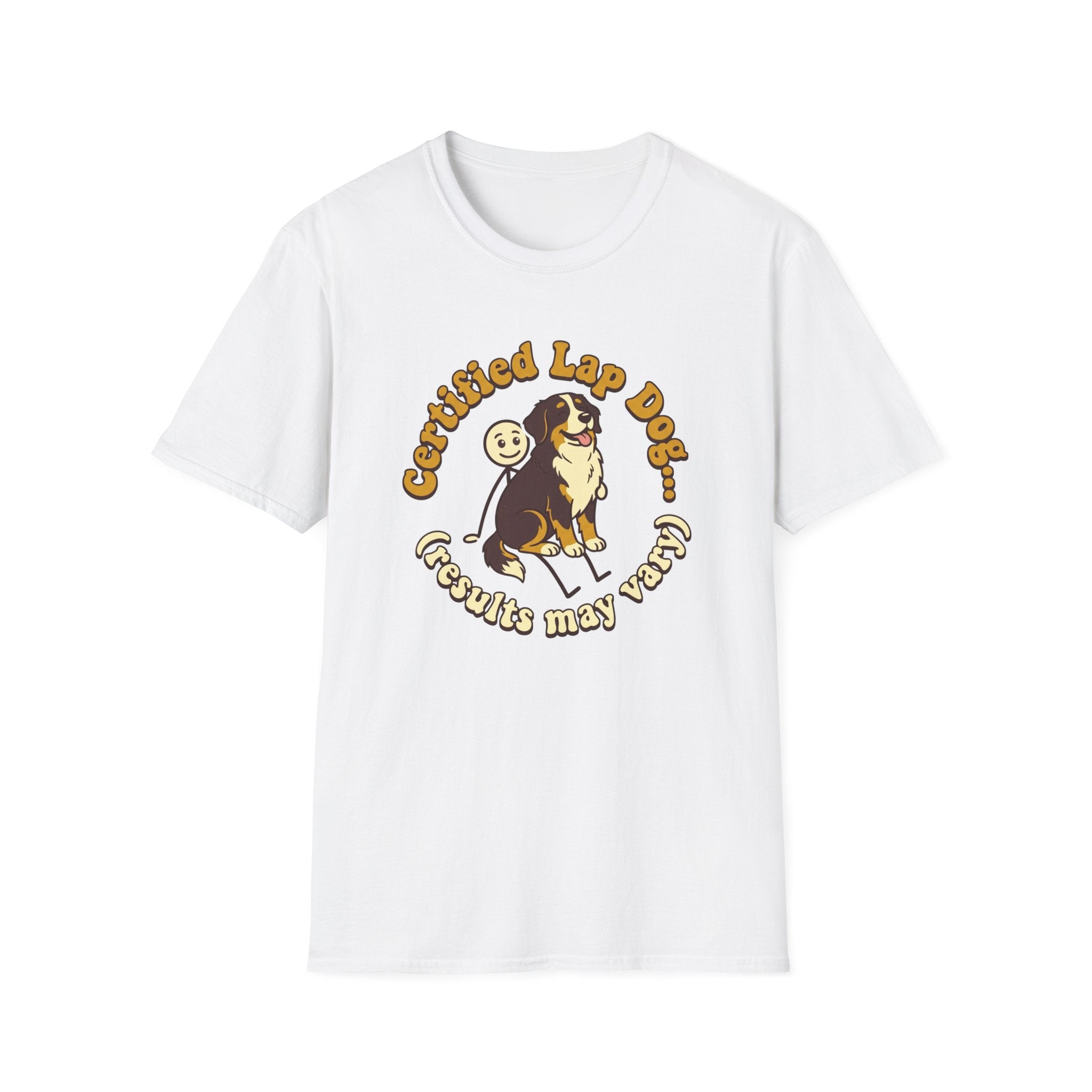 Bernese Mtn Dog on a Stick Man T-Shirt