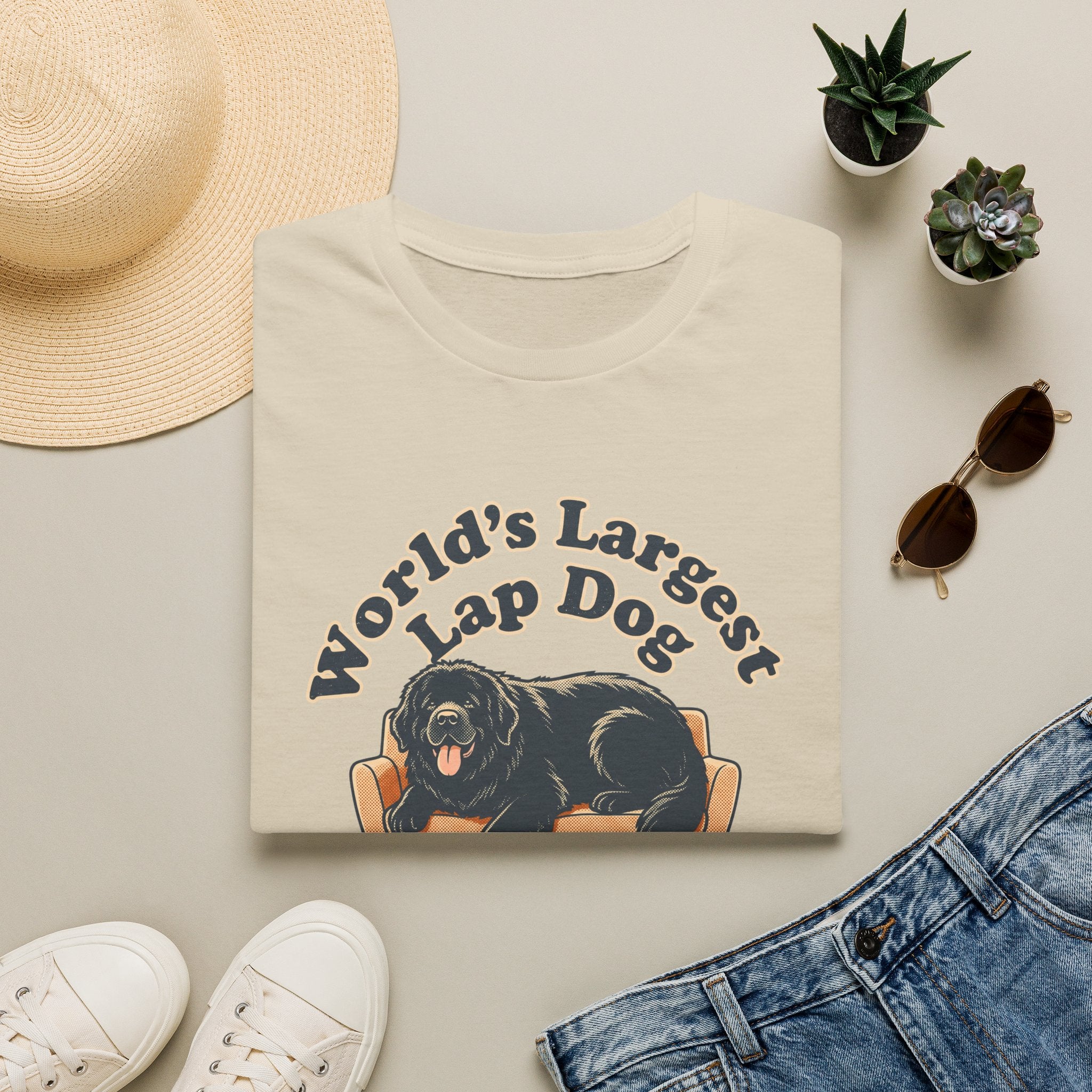 Old Timey Lap Dog Newfoundland T-Shirt
