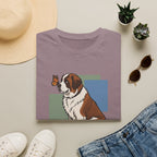 Butterfly on St. Bernard Nose T-Shirt