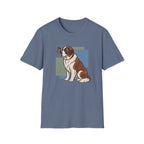 Butterfly on St. Bernard Nose T-Shirt