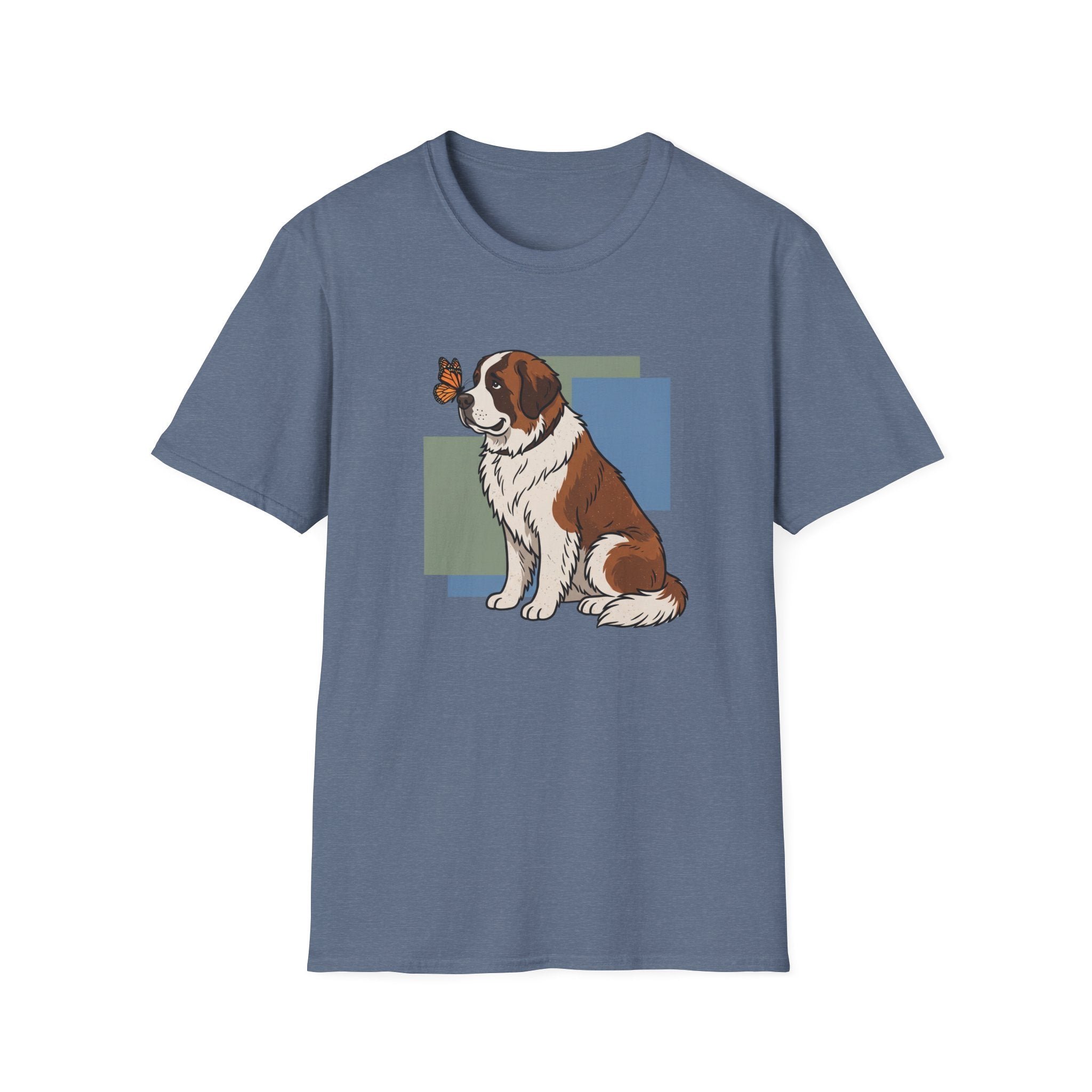 Butterfly on St. Bernard Nose T-Shirt
