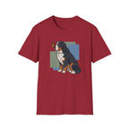 Butterfly on Bernese Mtn Dog Nose T-Shirt