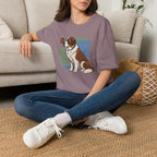 Butterfly on St. Bernard Nose T-Shirt