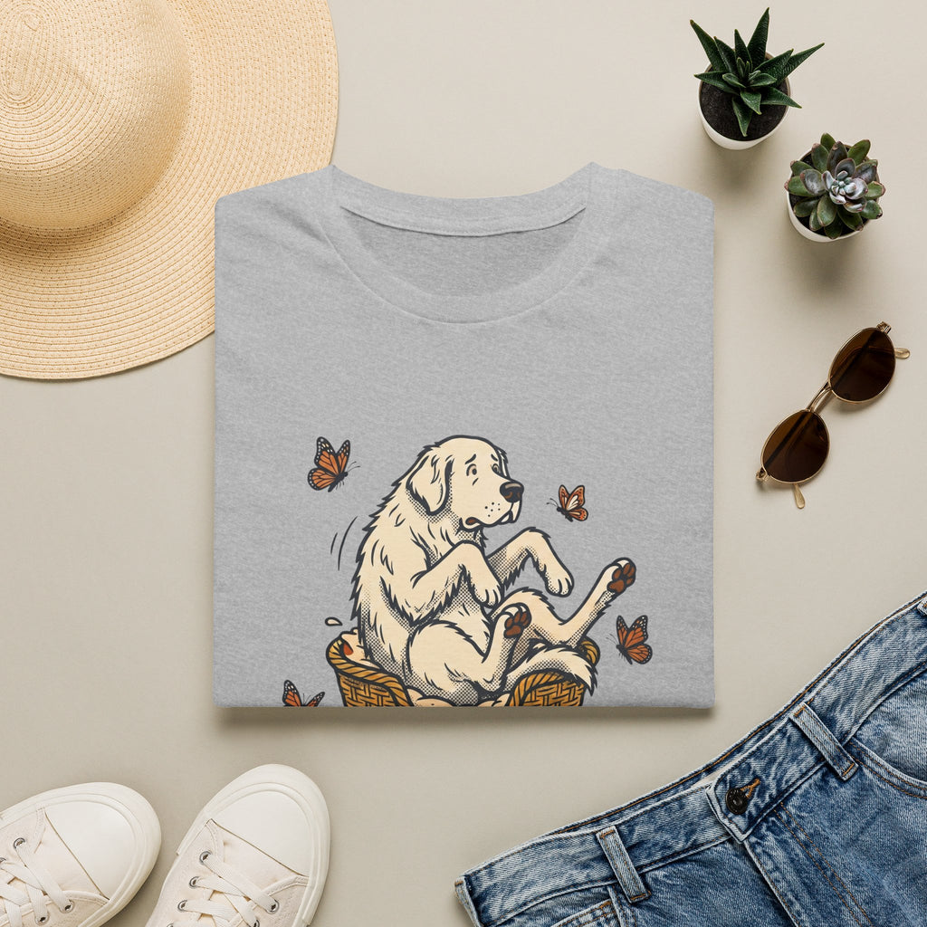 Great Pyrenees in a Basket T-Shirt