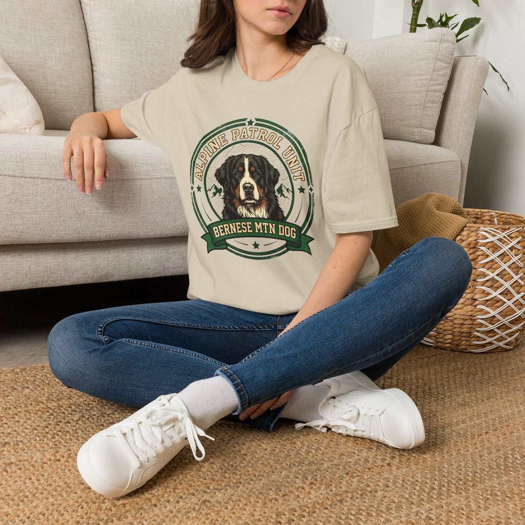 Bernese Mtn Dog Working Badge T-Shirt