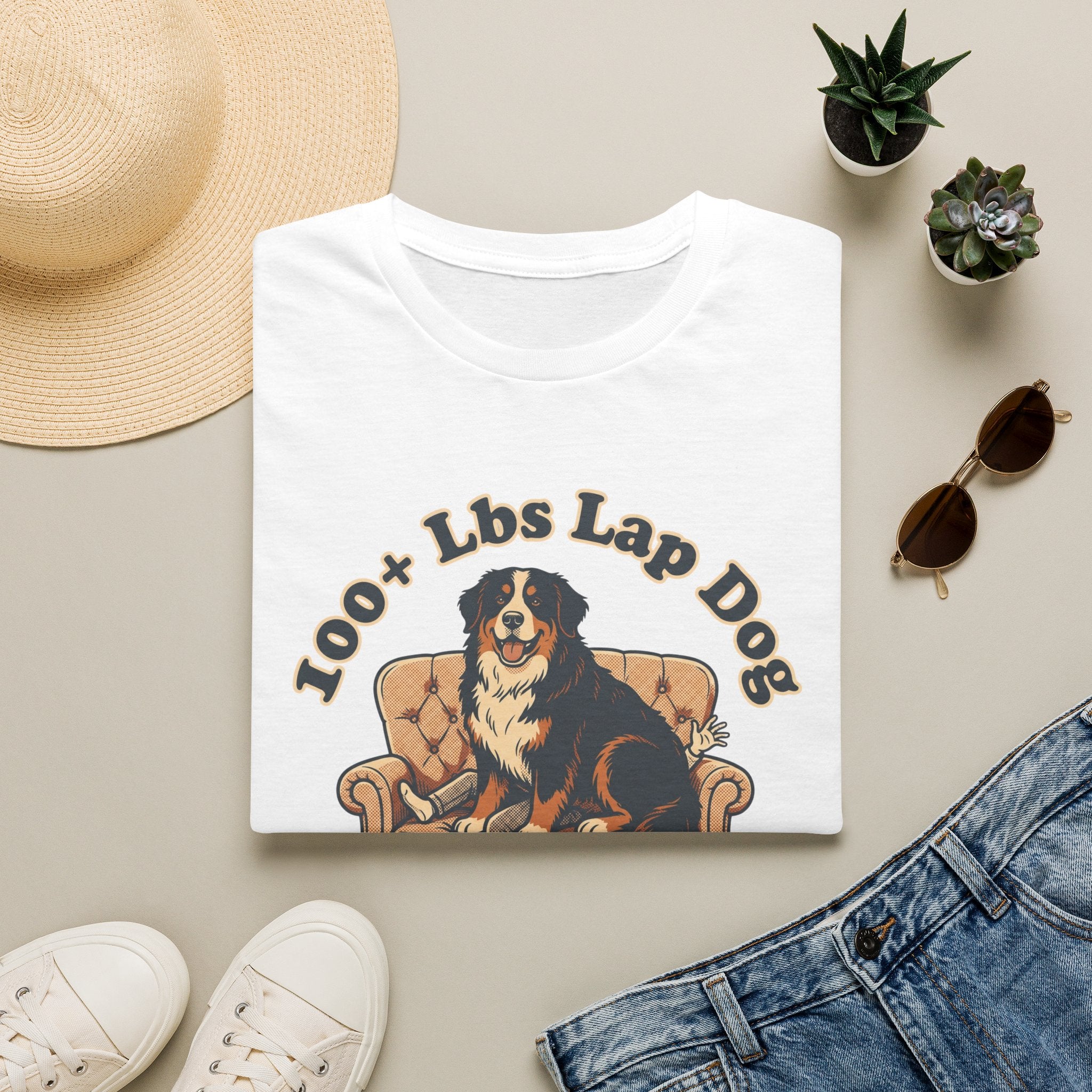 Old Timey Lap Dog Bernese Mtn Dog T-Shirt