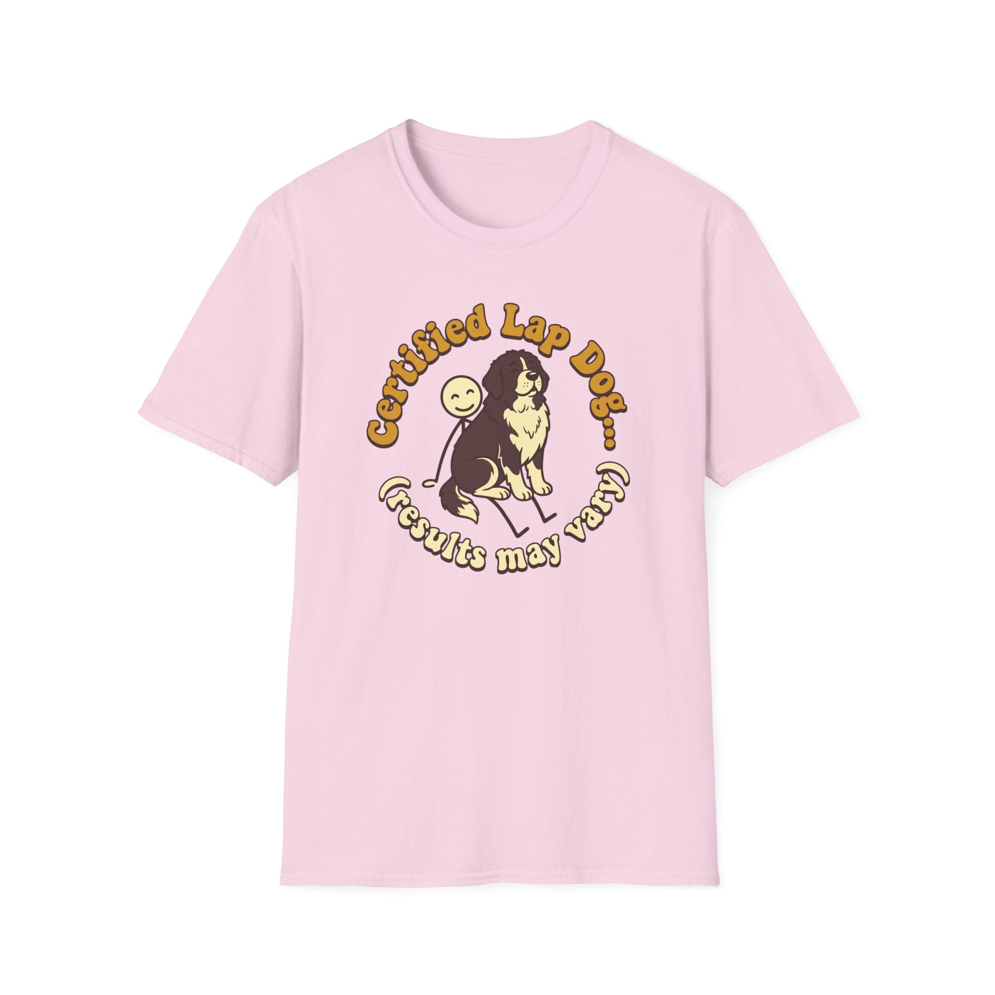 Newfie on a Stick Man T-Shirt
