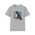 Butterfly on Bernese Mtn Dog Nose T-Shirt