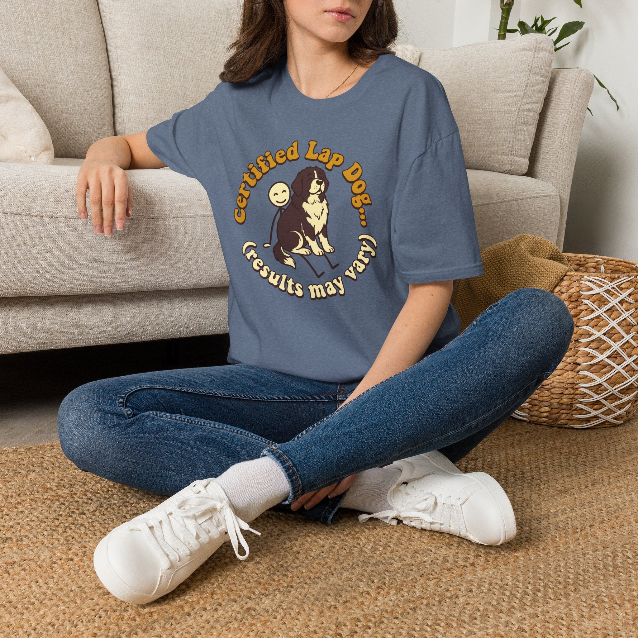 Newfie on a Stick Man T-Shirt