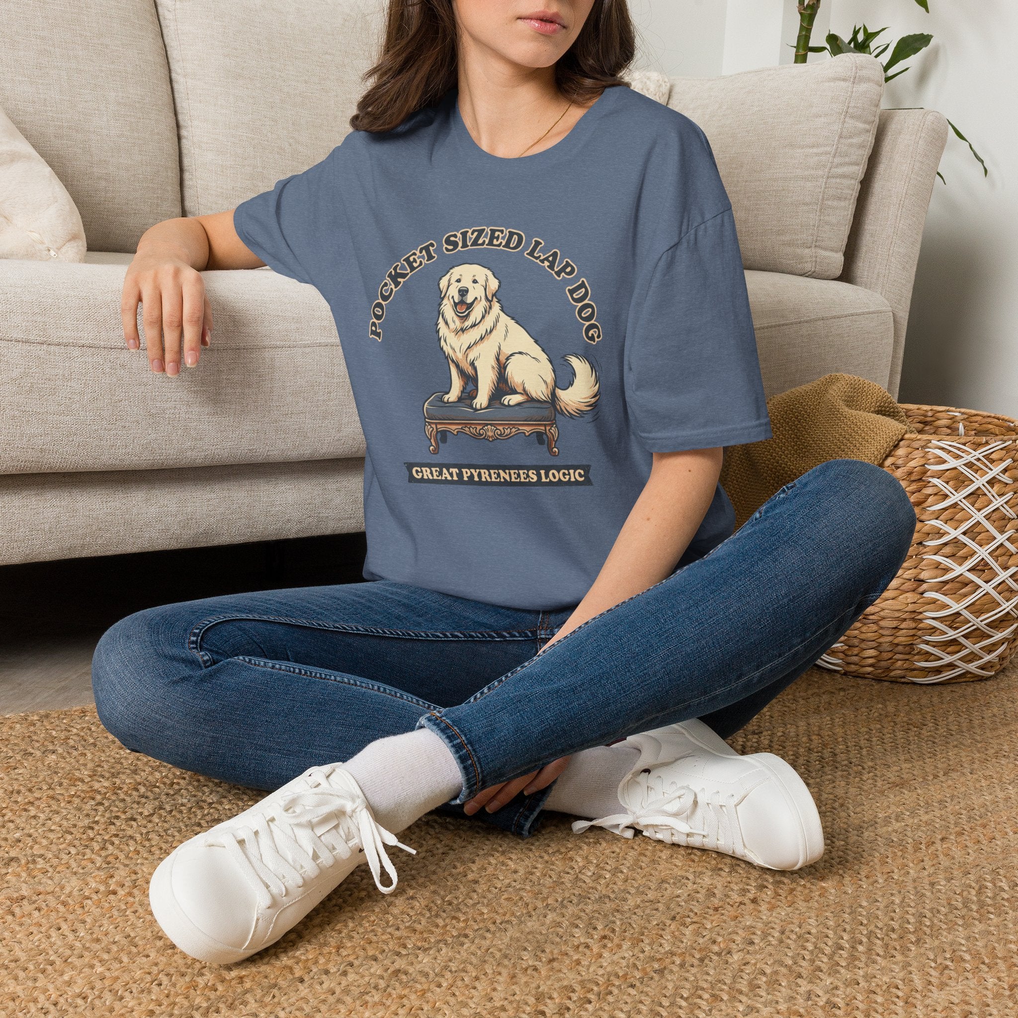 Old Timey Lap Dog Great Pyrenees T-Shirt