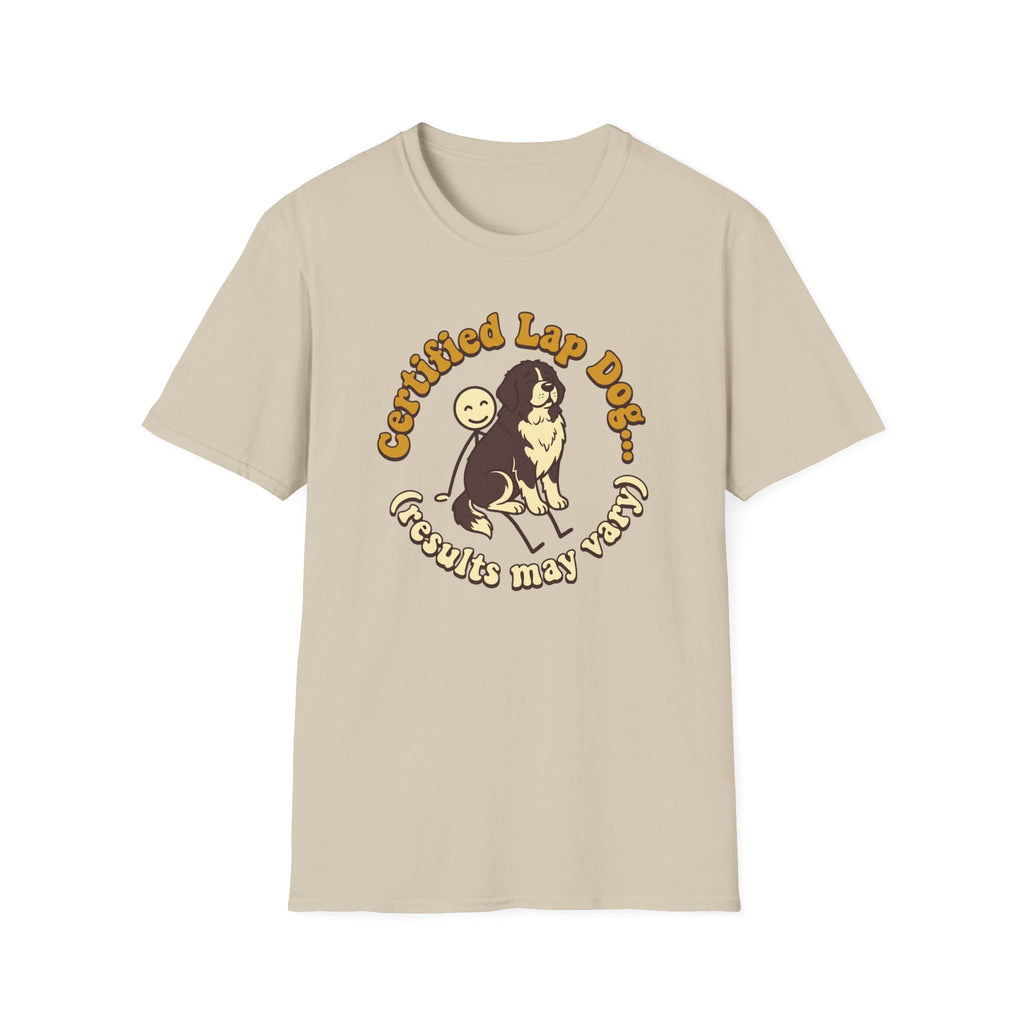Newfie on a Stick Man T-Shirt