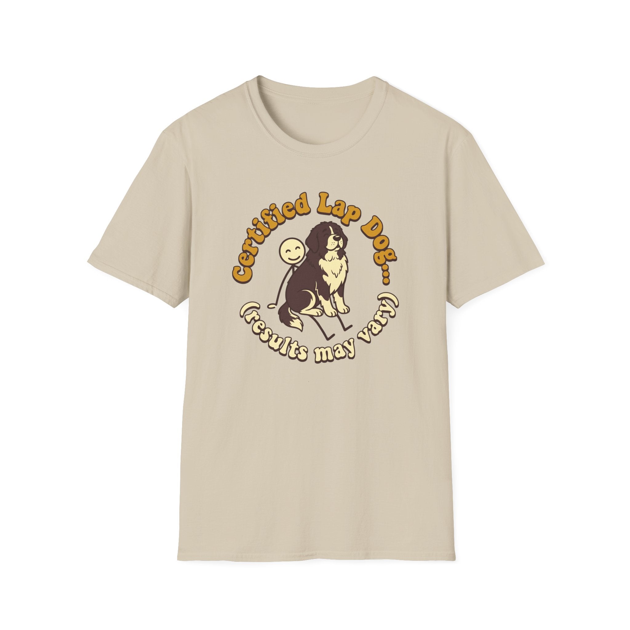 Newfie on a Stick Man T-Shirt