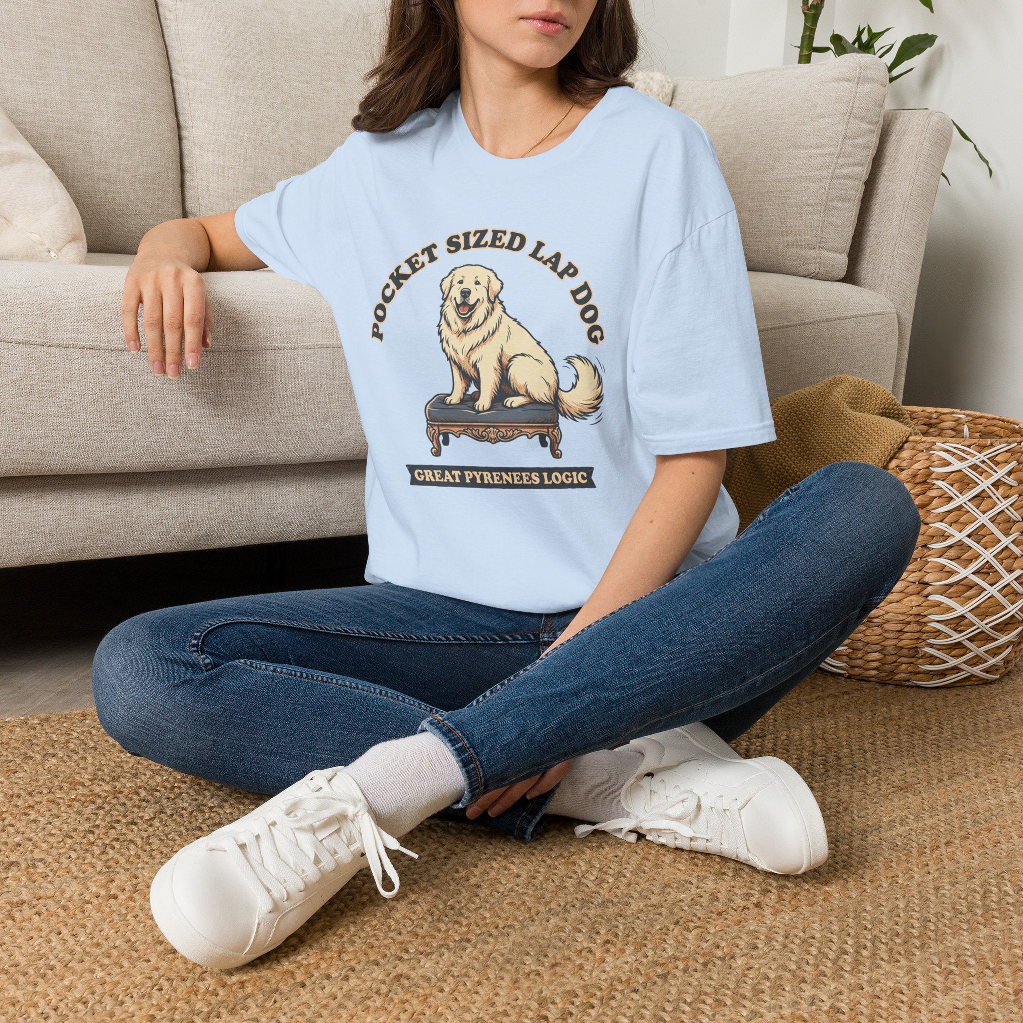 Old Timey Lap Dog Great Pyrenees T-Shirt