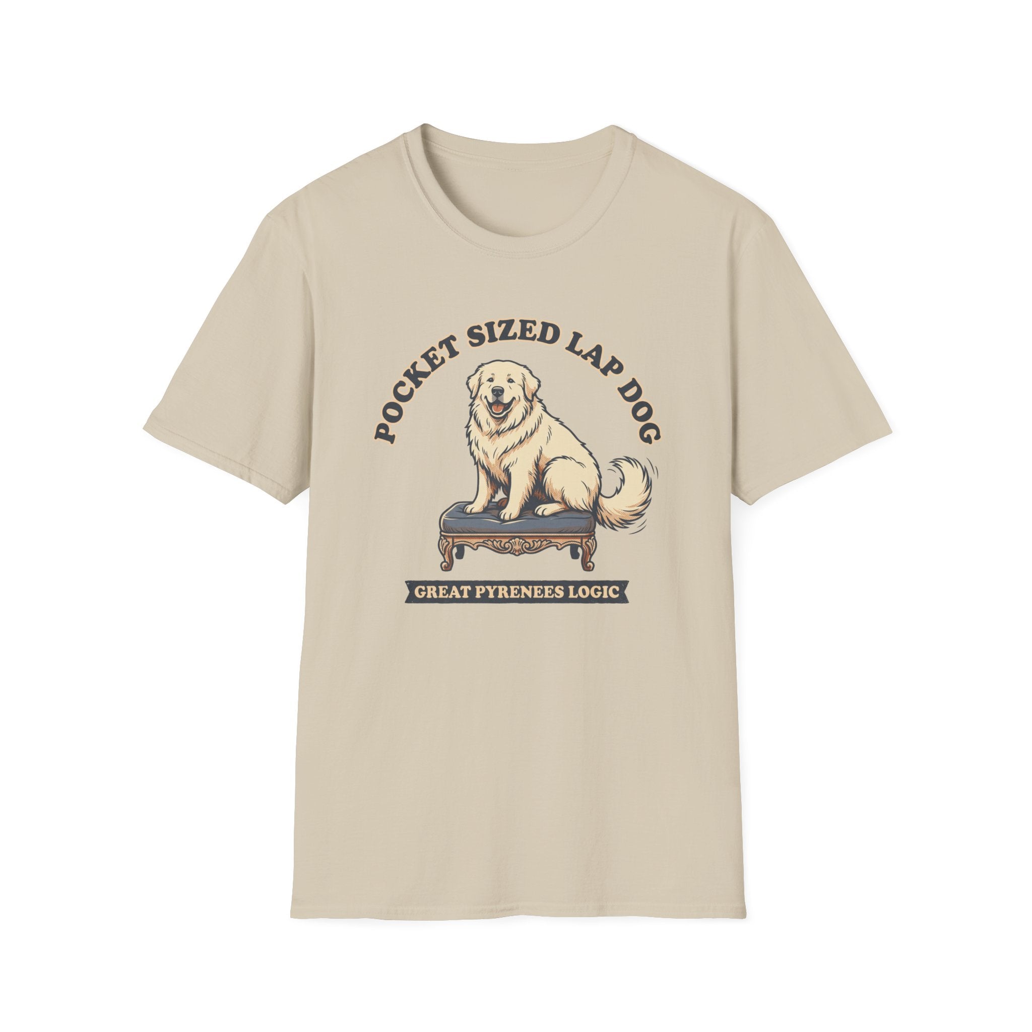 Old Timey Lap Dog Great Pyrenees T-Shirt